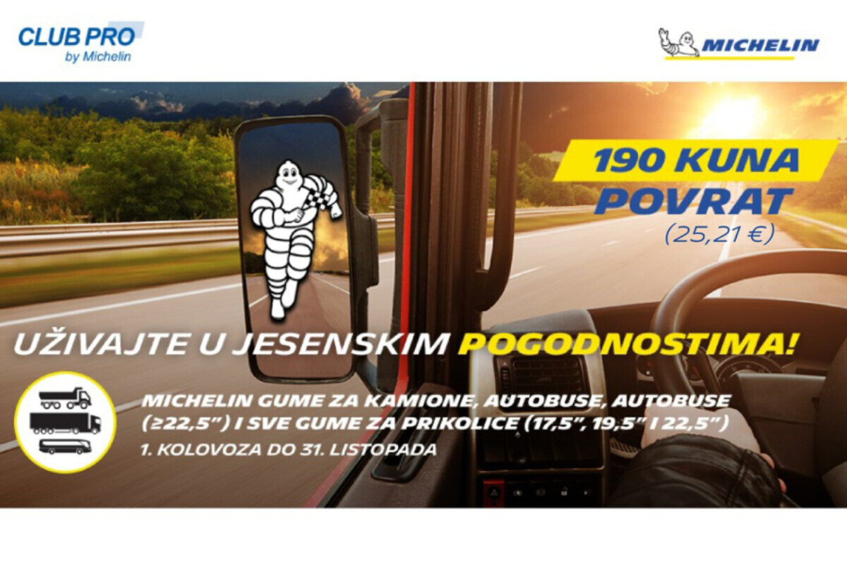 JESENSKA POGODNOST ZA PRIJEVOZNIKE: Ostvarite bonus pri kupnji novih Michelin guma za kamione i autobuse