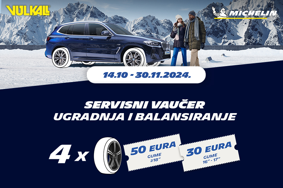 SERVISNI VAUČER UZ KUPNJU ZIMSKIH GUMA MICHELIN: Siguran odabir za vožnju tijekom hladnih i snježnih zima